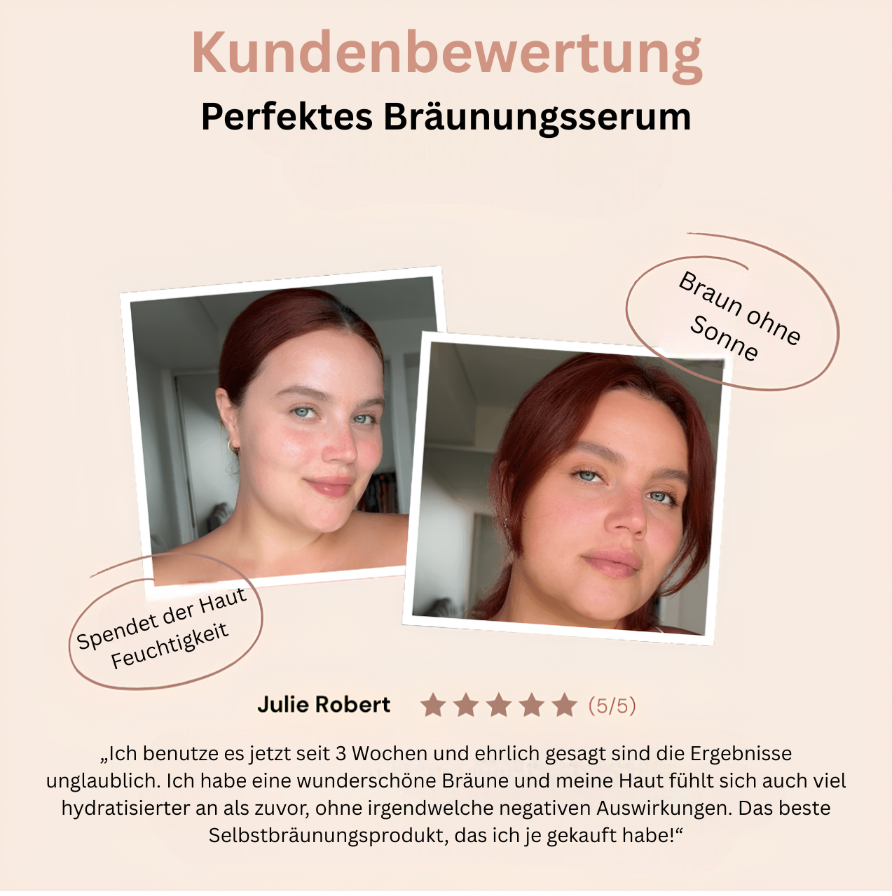 Perfektes Bräunungsserum